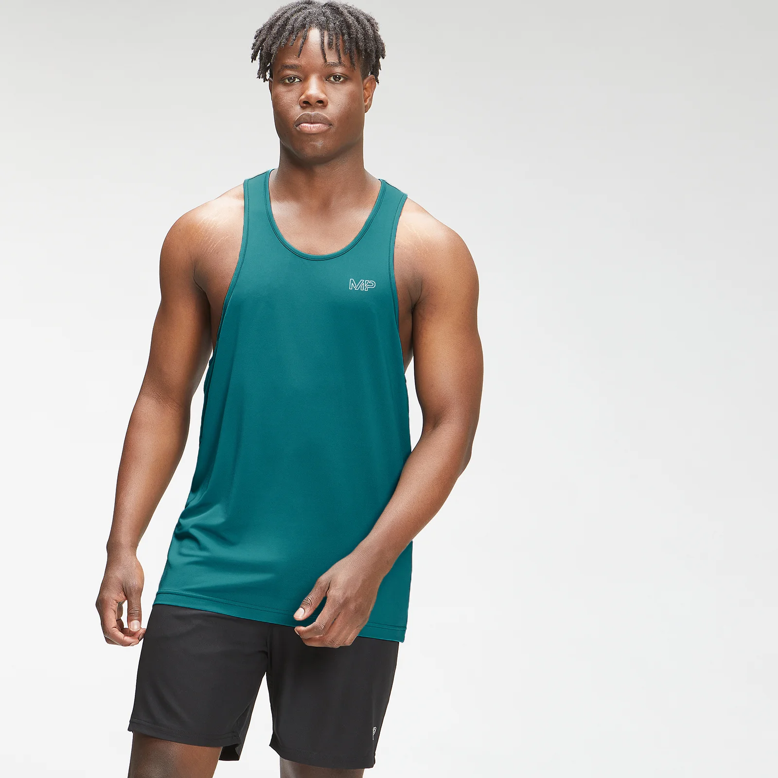 MP Vyriški marškinėliai "Repeat Mark Graphic Training Stringer" | Teal | MP - XXS vaizdas 1