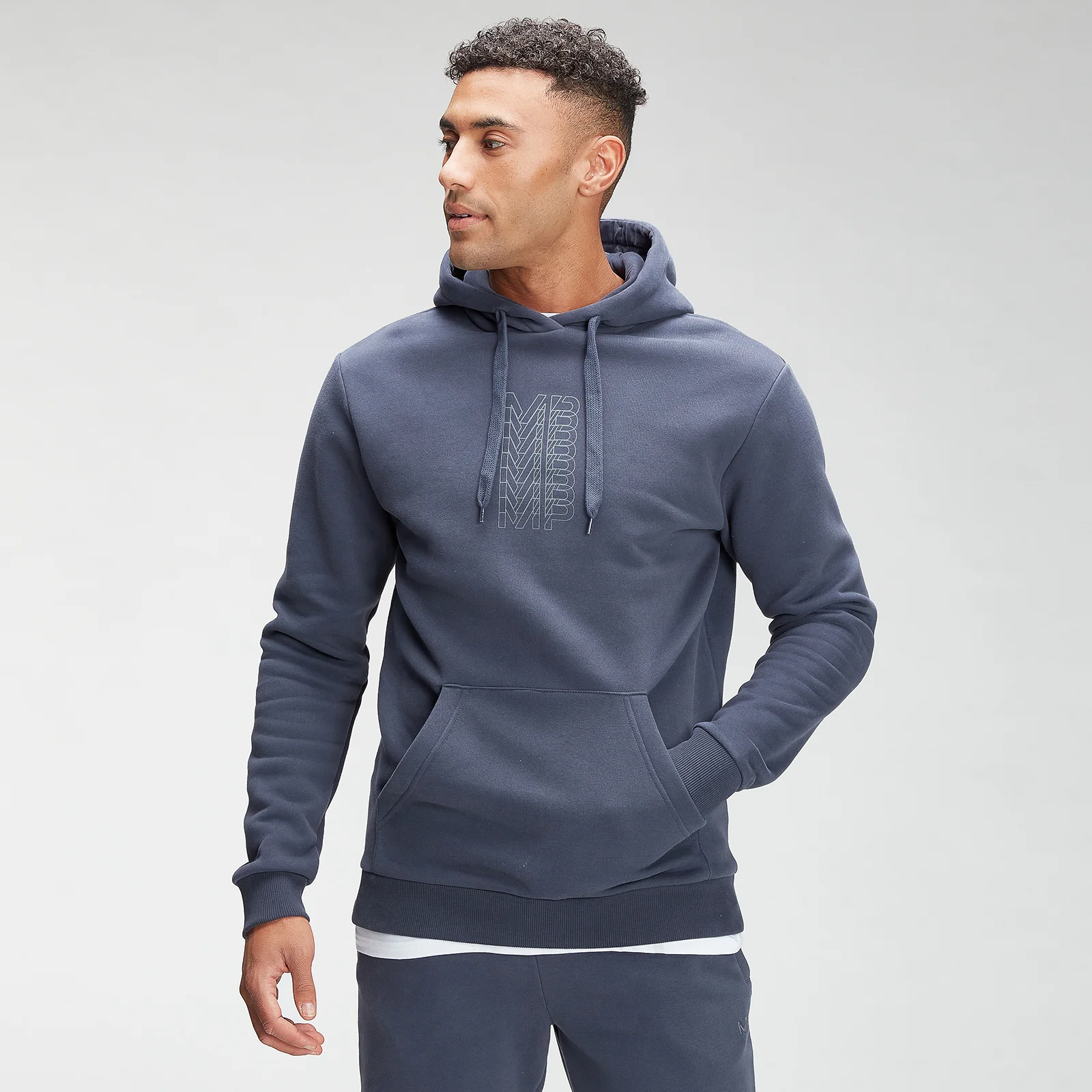 MP Men's Repeat MP Graphic Hoodie - Graphite - XXS vaizdas 1