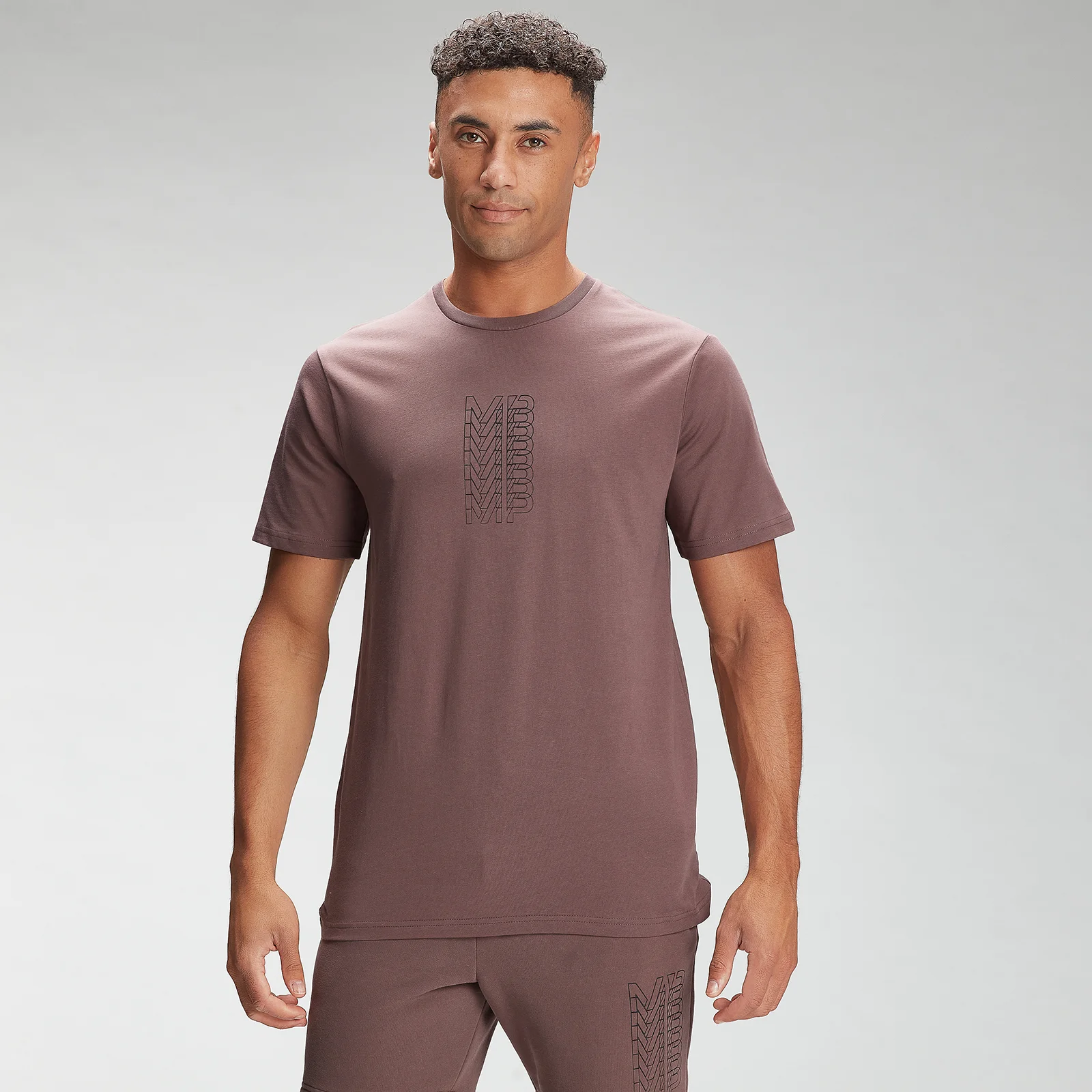 MP Men's Repeat MP Graphic Short Sleeve T-Shirt - Warm Brown - XXS vaizdas 1