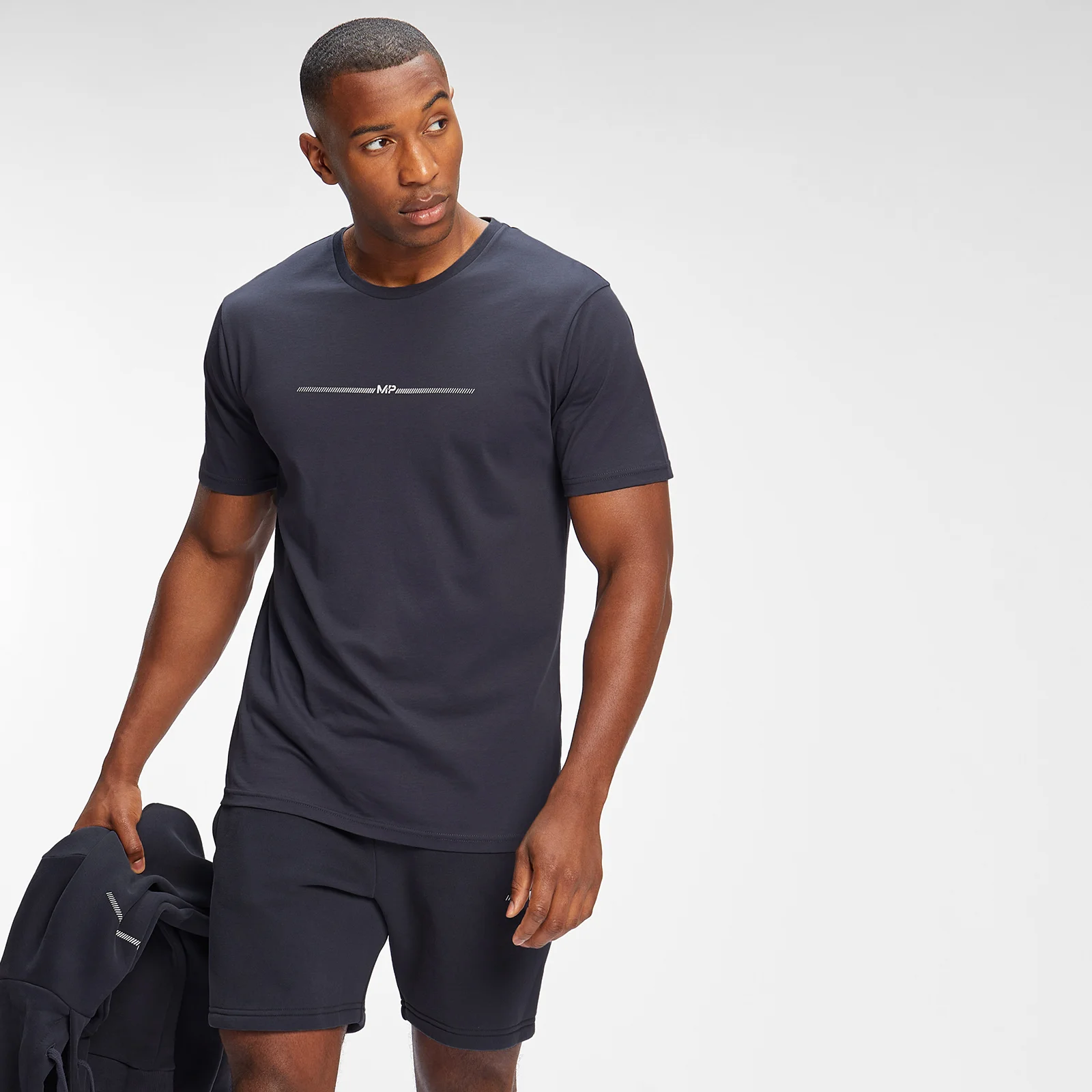 MP Men's Mini Mark Graphic Short Sleeve T-Shirt - Graphite - XXS vaizdas 1