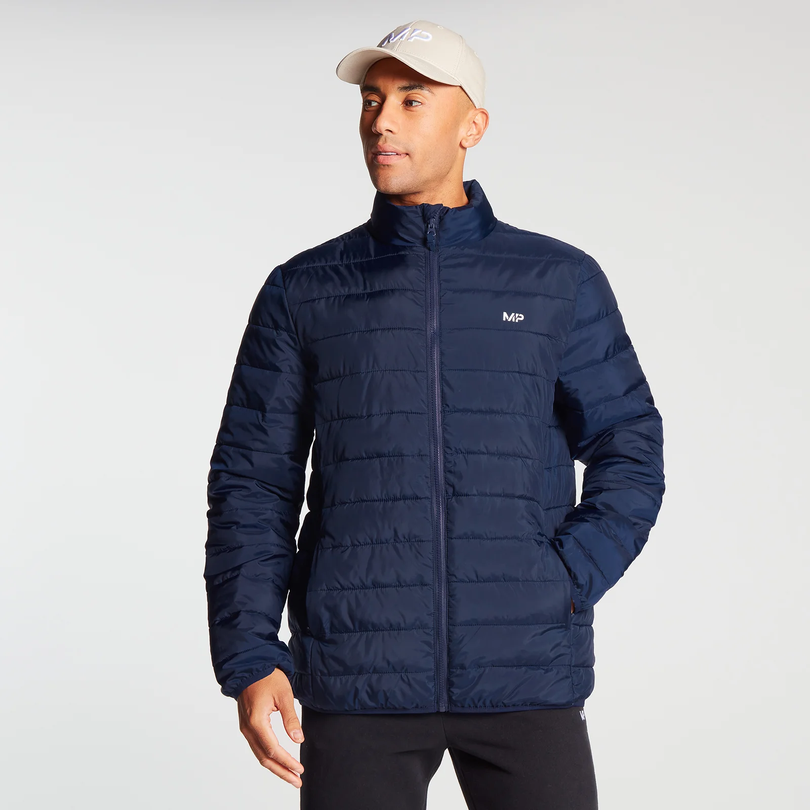 MP Men's Lightweight Packable Puffer Jacket - Navy - XXS vaizdas 1