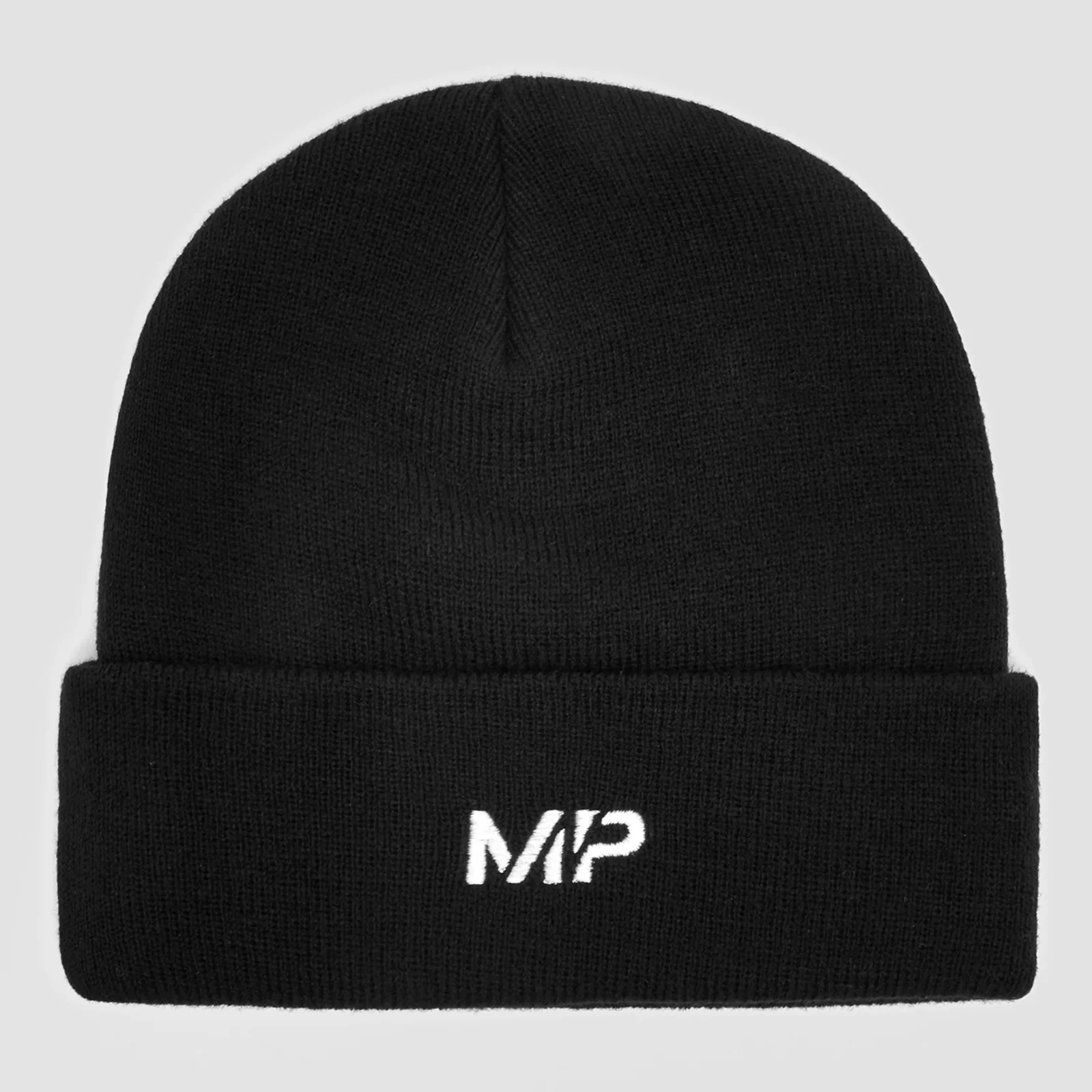 MP Embroidered Logo Beanie Hat - Black/White vaizdas 1