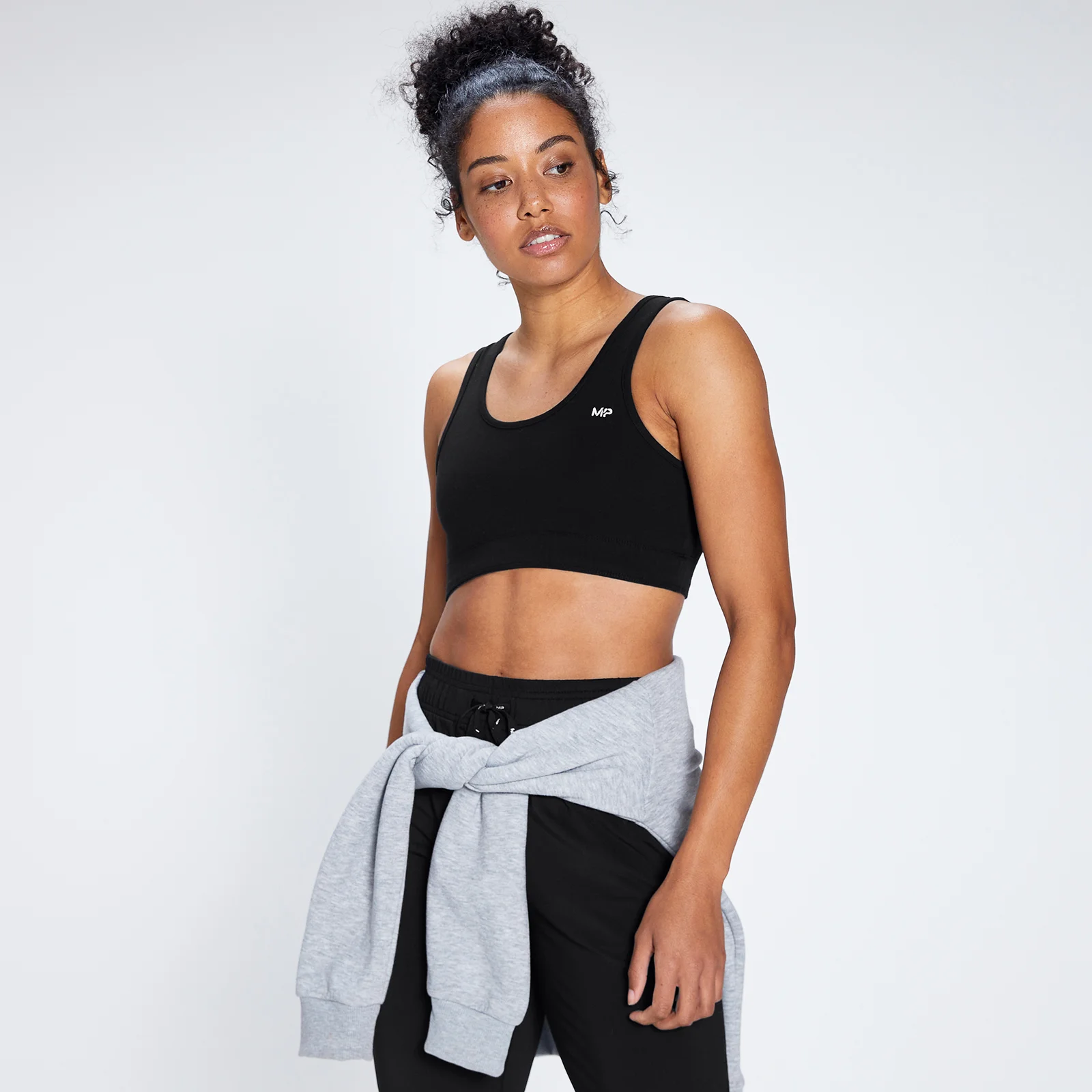 MP Women's Rest Day Wide Strap Sports Bra - Black - XXS vaizdas 1