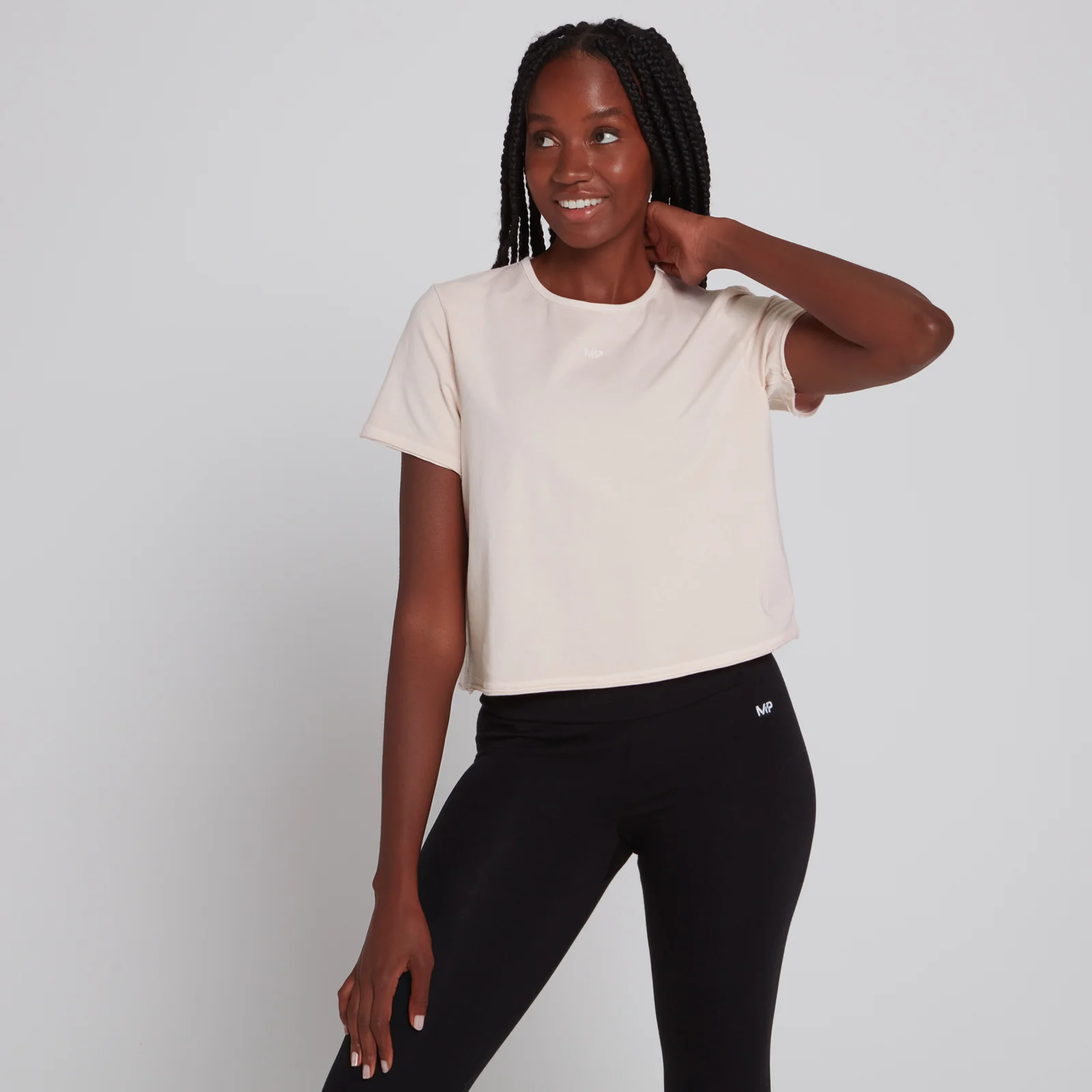 MP Women's Training Cropped T-Shirt - Light Pink - XXS vaizdas 1