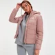 MP moteriška lengva pūkinė supakuojama striukė su gobtuvu – Dust Pink