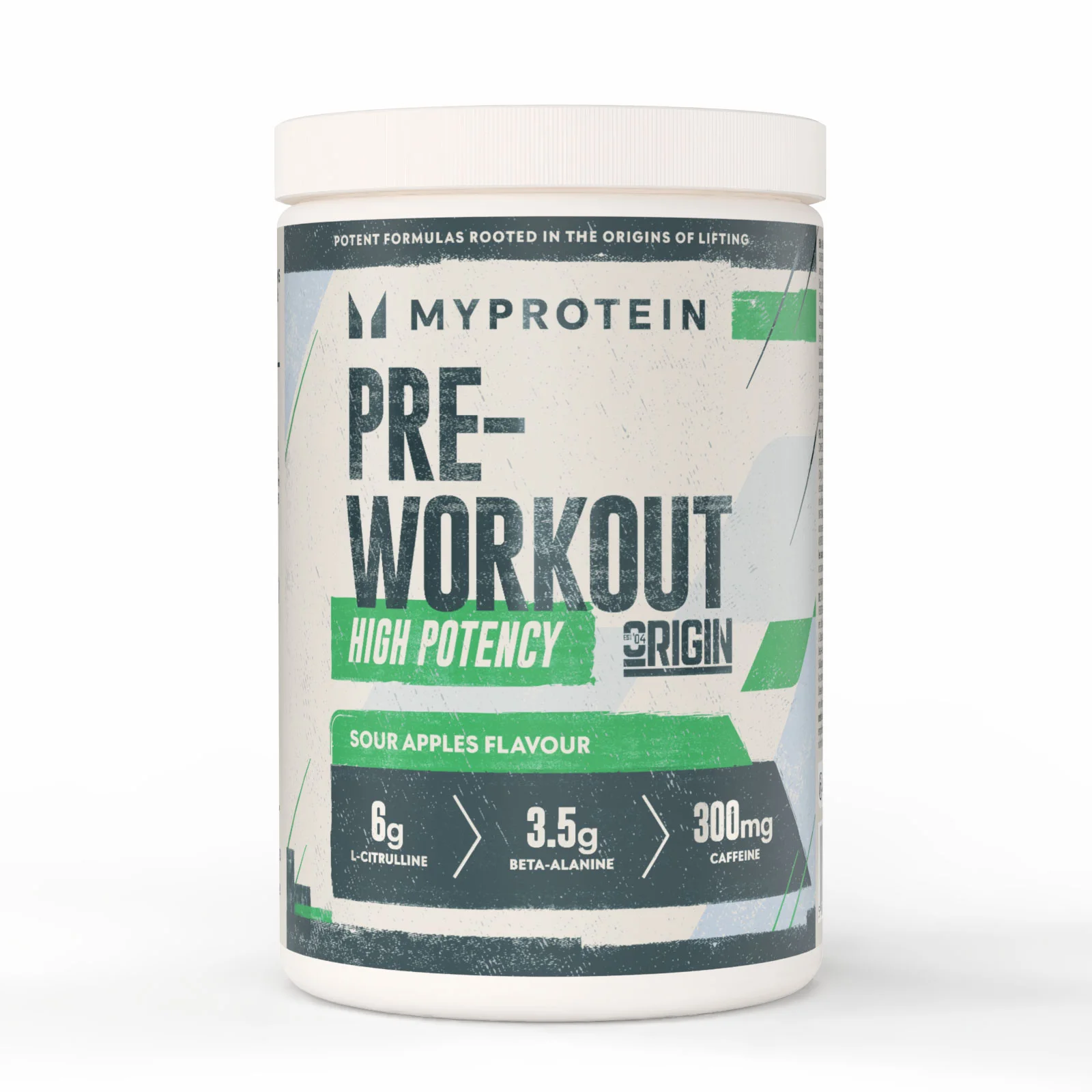 „Origin Pre-Workout“ - 600G - 30Porcijos - Sour Apples vaizdas 1