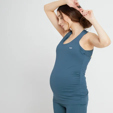 MP moteriški „Power Maternity“ marškinėliai – Dust Blue