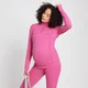 MP moteriški „Power Maternity“ marškinėliai su 1/4 užtrauktuku – Sangria