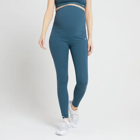 MP moteriškos „Power Maternity“ tamprės – Dust Blue