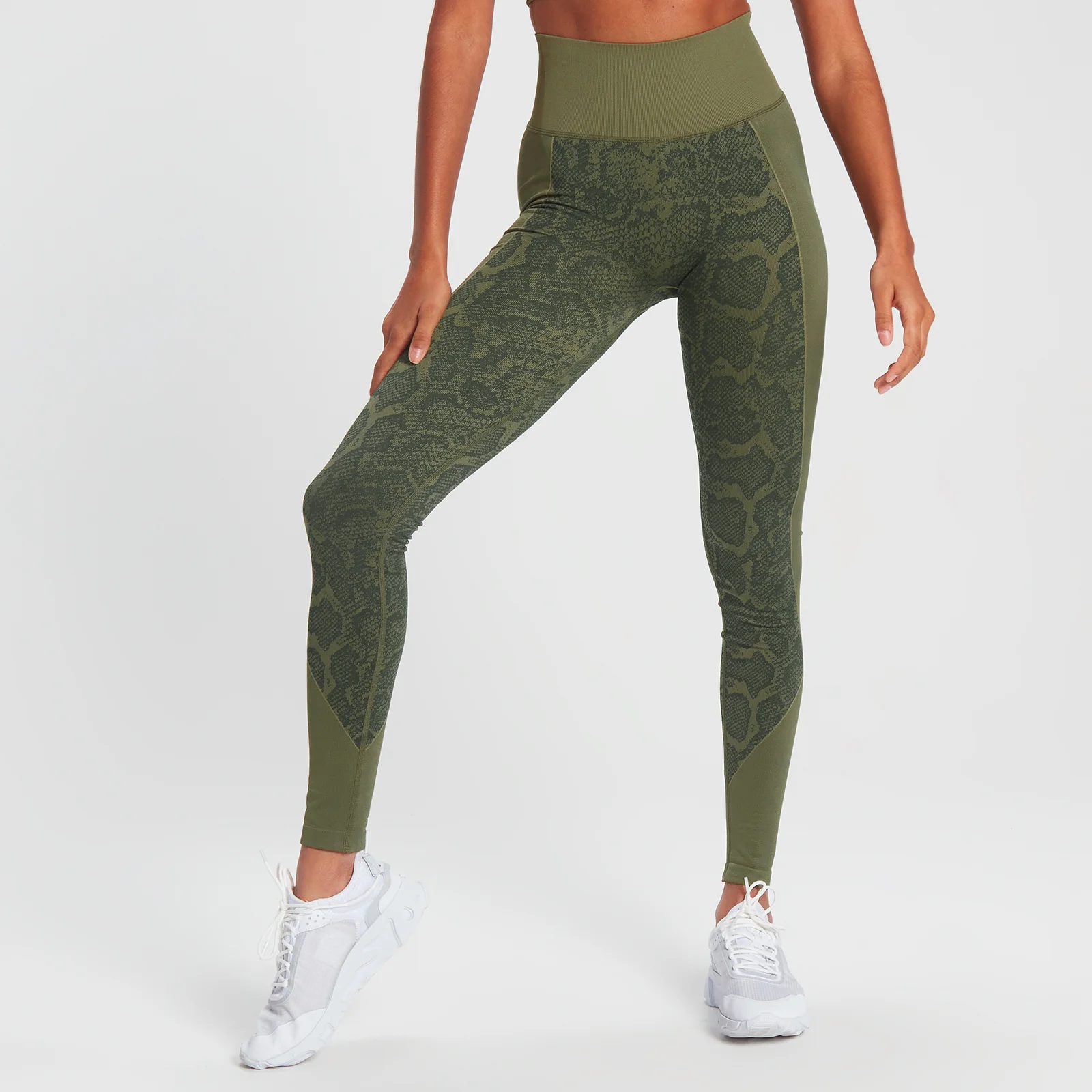 MP Snake Seamless Leggings - Green - XS vaizdas 1