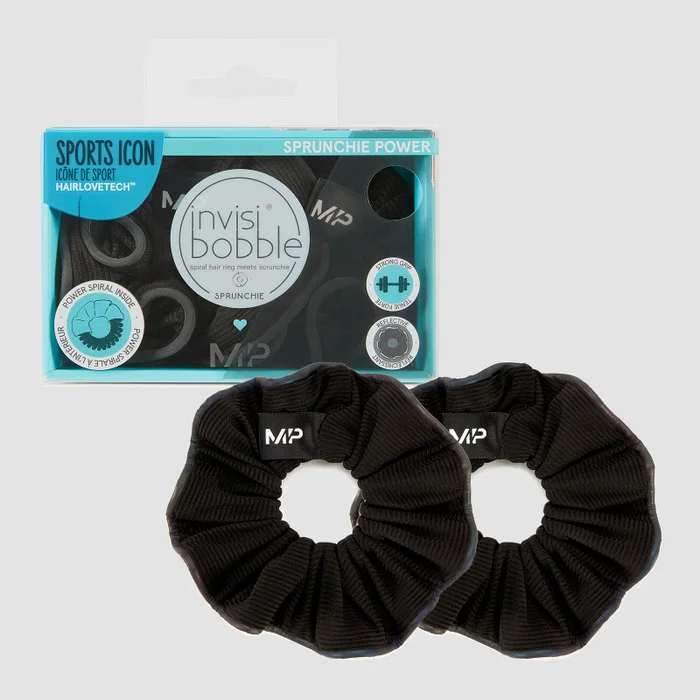 MP X Invisibobble® Reflective Power gumytė – Juoda – 2 VNT.