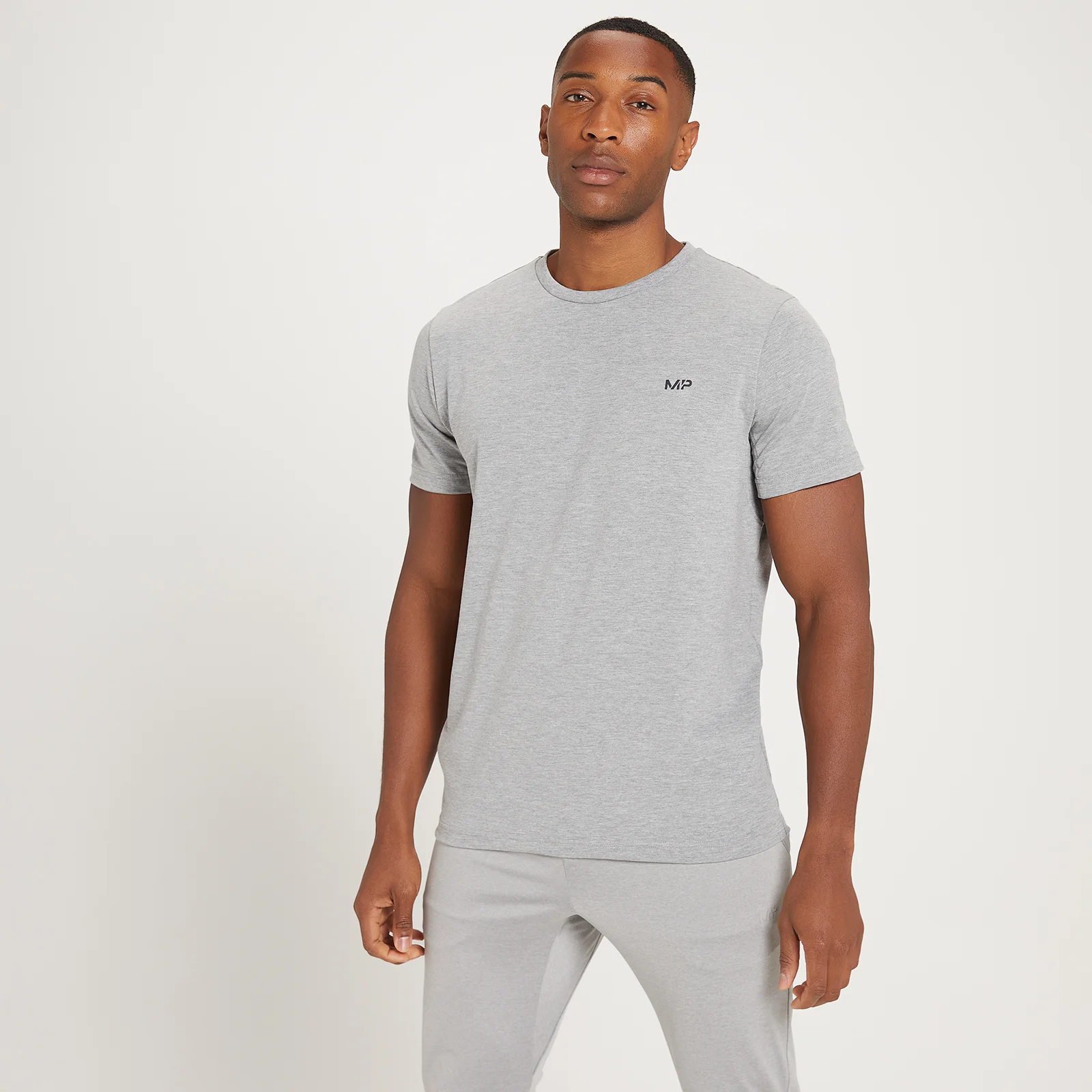 MP vyriški „Adapt Drirelease“ marškinėliai trumpomis rankovėmis – Marmuro pilkai žalia - XXS vaizdas 1