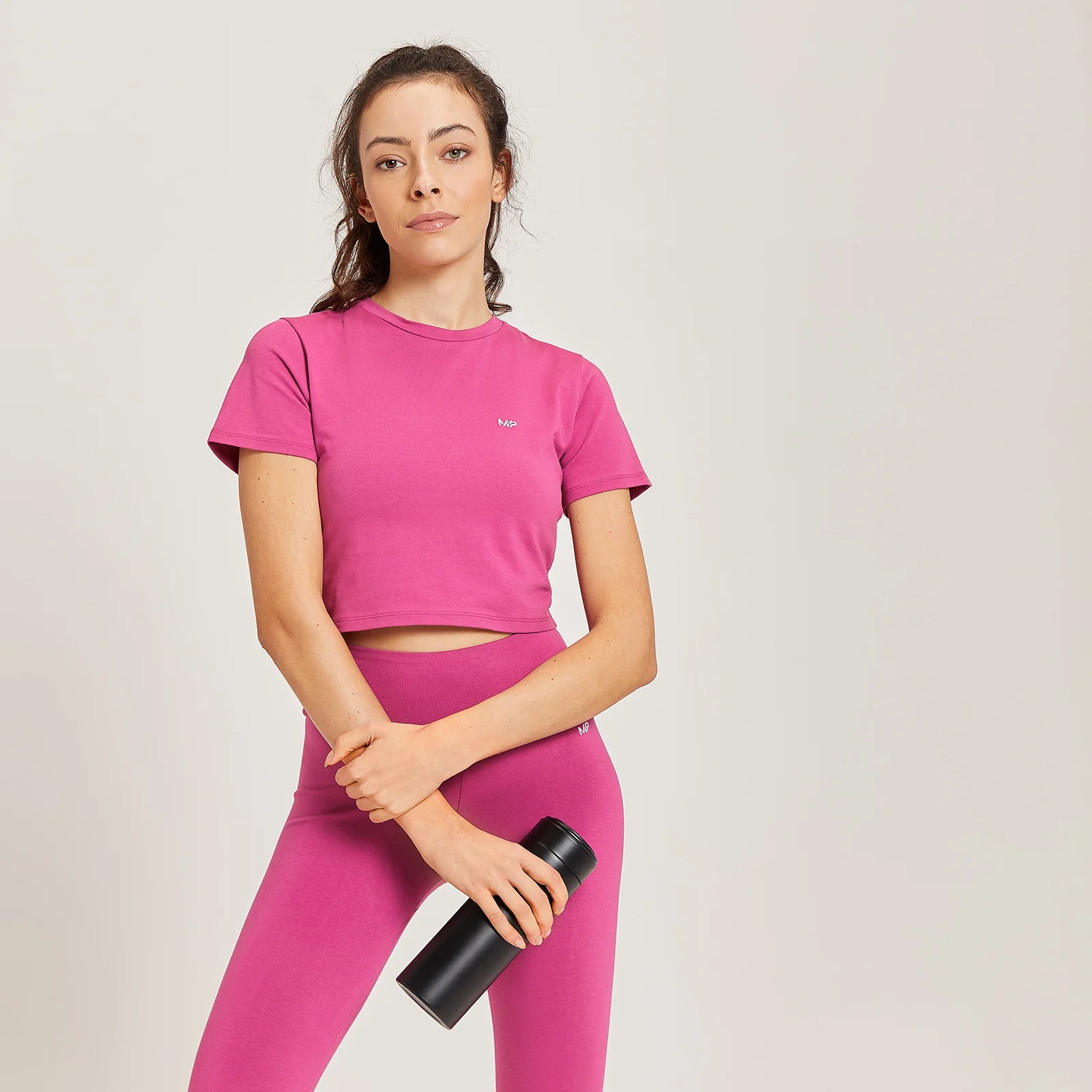 MP moteriški trumpi „ Body Fit“ marškinėliai – Sangria - XXS vaizdas 1