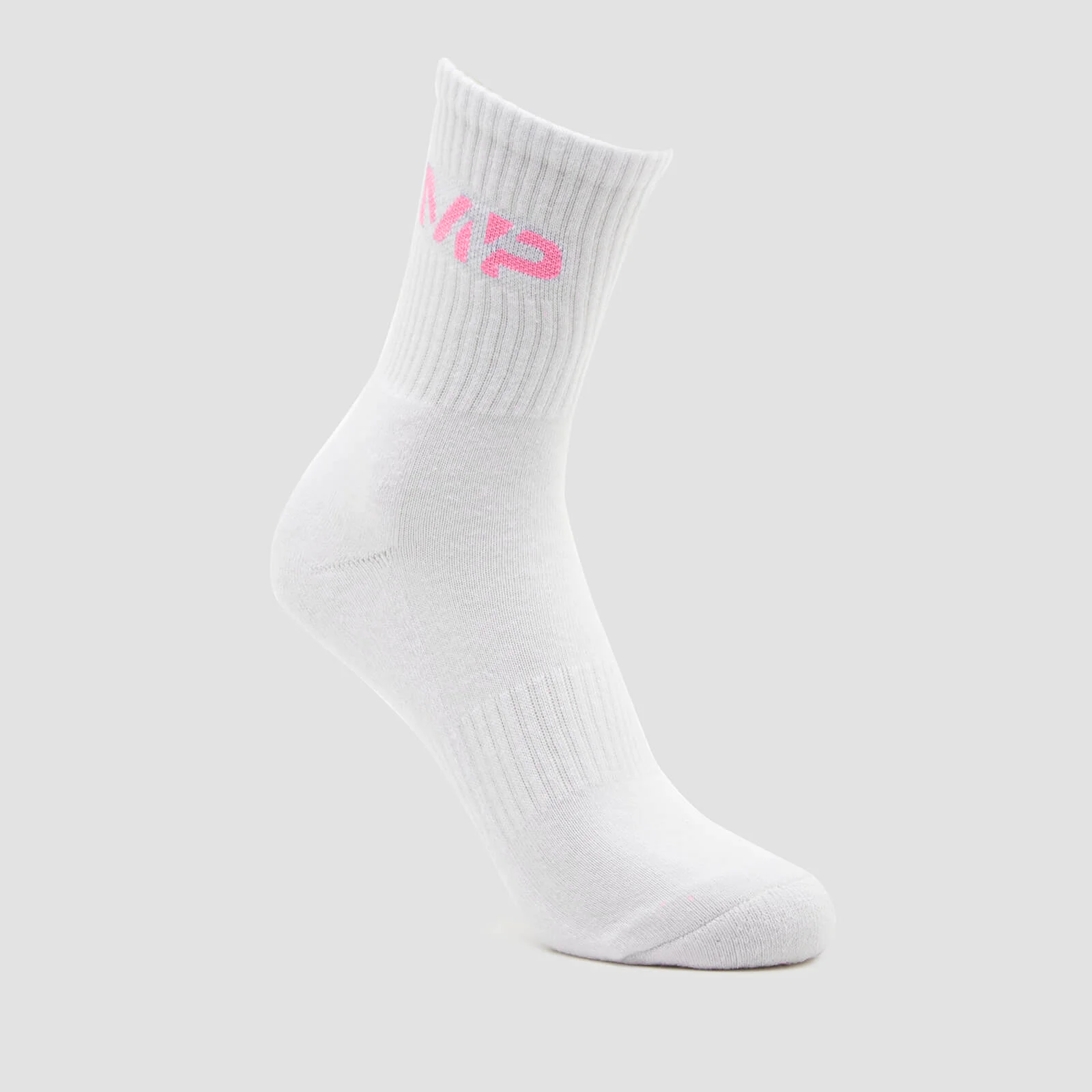 MP Essential Crew Socks Unisex - White/Candy Floss - UK 2-5 vaizdas 1