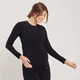 MP moteriški besiūliai „Maternity“ marškinėliai ilgomis rankovėmis – Juoda