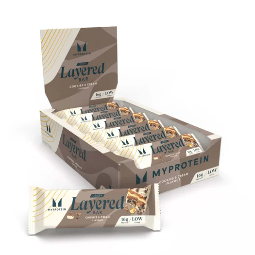 Traškus sluoksniuotas batonėlis - 12 x 58g - Sausainių su kremu