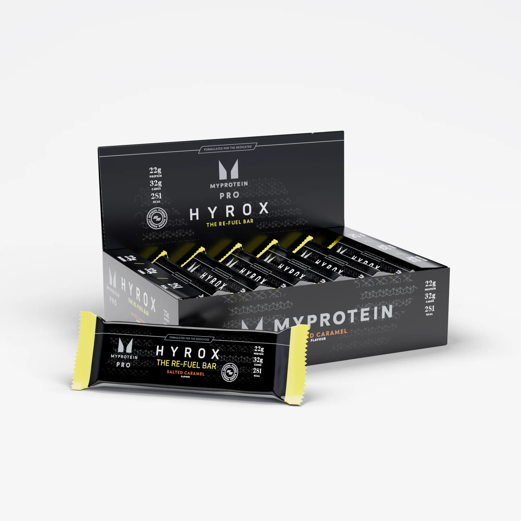 „THE Re-Fuel“ batonėlis – „HYROX“ leidimas - 12 x 80g - Sūdytos karamelės vaizdas 1