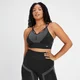 MP moteriška „Impact Scrunch Seamless“ sportinė liemenėlė – Juoda