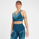 MP moteriška „Impact Scrunch Seamless“ sportinė liemenėlė – Plieno mėlyna