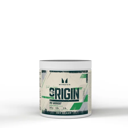 „Origin Pre-Workout Dry Scoop“ sausas maistas prieš treniruotę - 18servings - Sour Apples