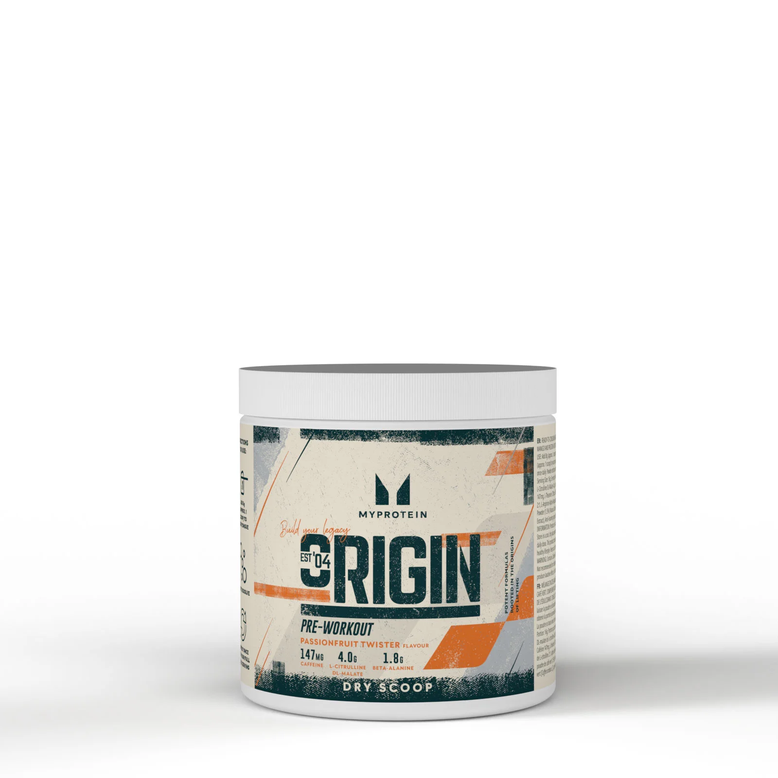 „Origin Pre-Workout Dry Scoop“ sausas maistas prieš treniruotę - 18servings - Passionfruit Twister vaizdas 1