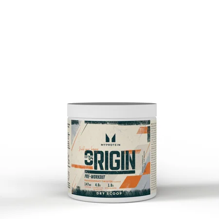 „Origin Pre-Workout Dry Scoop“ sausas maistas prieš treniruotę - 18servings - Passionfruit Twister