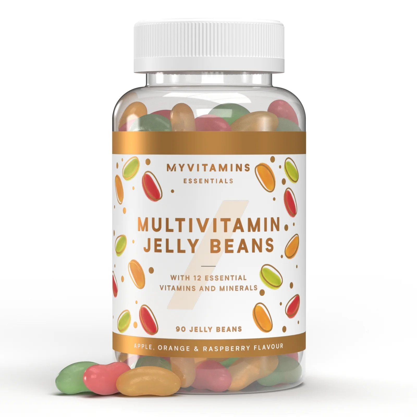 Multivitaminai „Jelly Beans“ - 30servings - Apple, Orange & Raspberry vaizdas 1