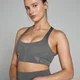 MP moteriška „Tempo Ultra Geometric Seamless“ besiūlė sportinė liemenėlė – Anglies