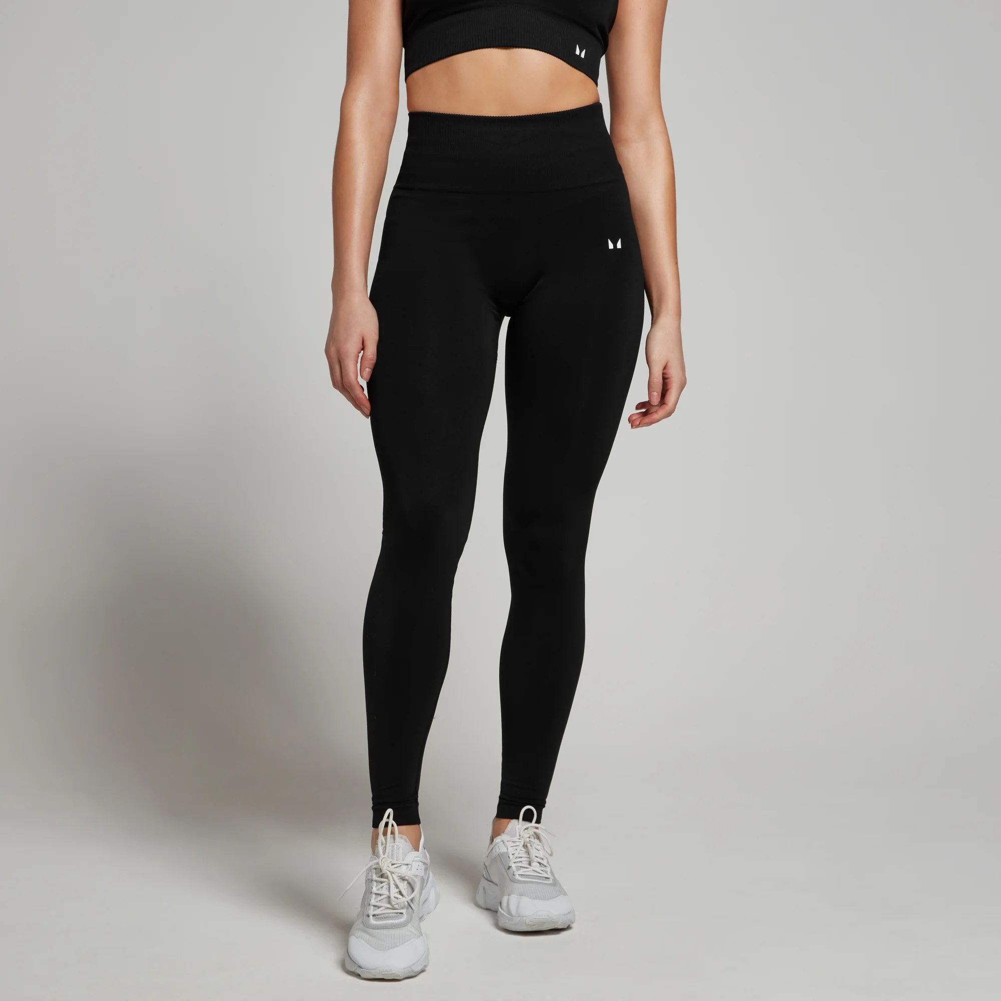 MP Women's Tempo Seamless Scrunch Leggings - Black - XS vaizdas 1