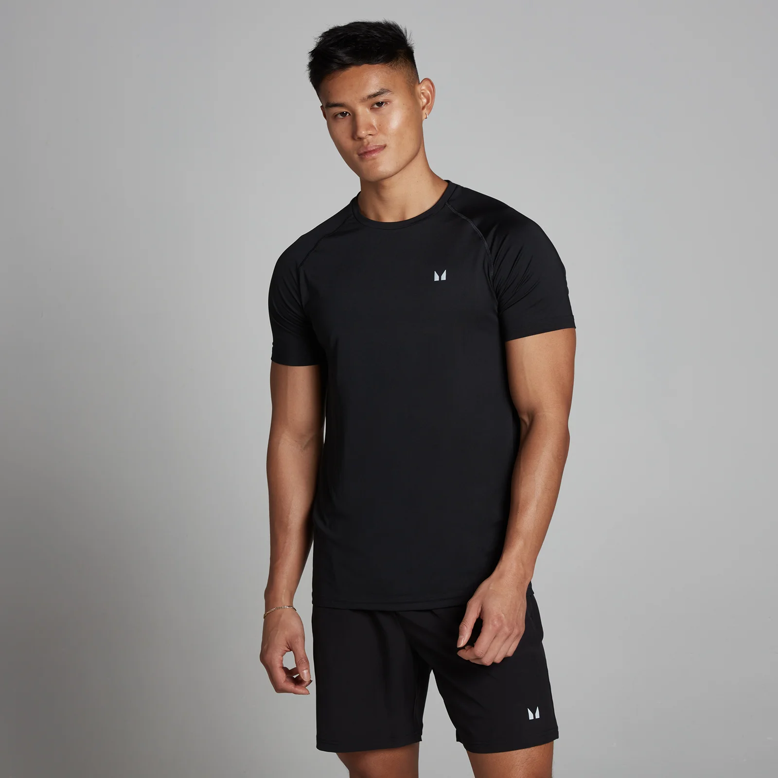 MP Men's Training Short Sleeve T-Shirt - Black - XXS vaizdas 1