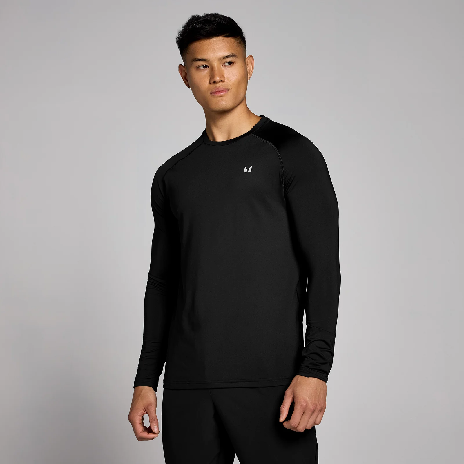 MP Men's Training Long Sleeve T-Shirt - Black - XXS vaizdas 1