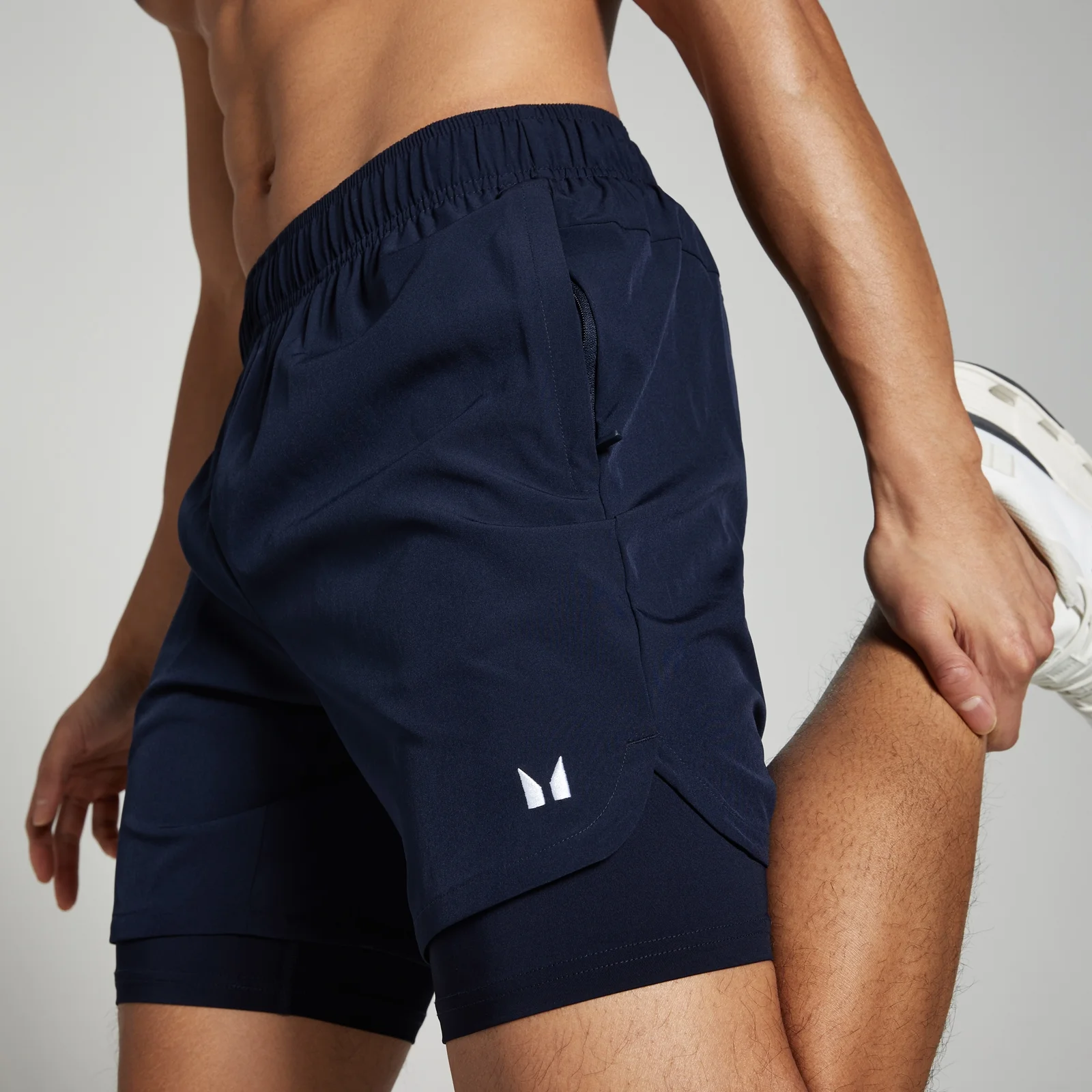 MP Men's 2-in-1 7" Training Shorts - Navy - S vaizdas 1