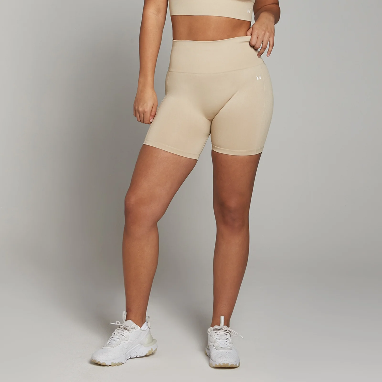 MP Women's Shape Seamless Cycling Shorts - Sandstone - XS vaizdas 1