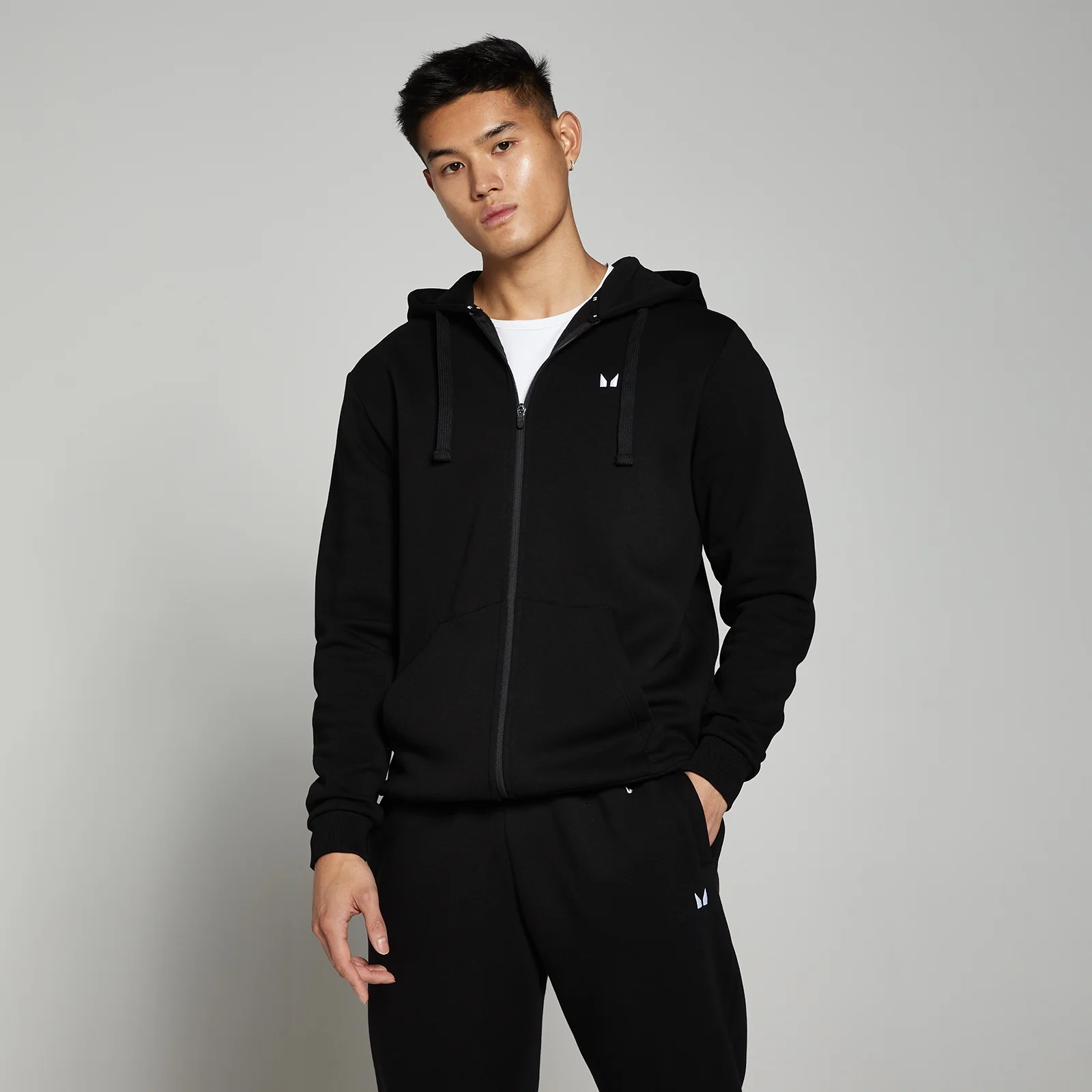 MP Men's Rest Day Zip Through Hoodie - Black - XL vaizdas 1