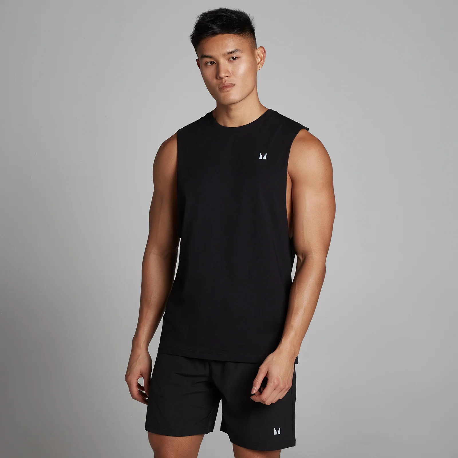 MP Men's Rest Day Drop Armhole Tank Top - Black - L vaizdas 1