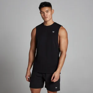 MP Men's Rest Day Drop Armhole Tank Top - Black - Size XXS