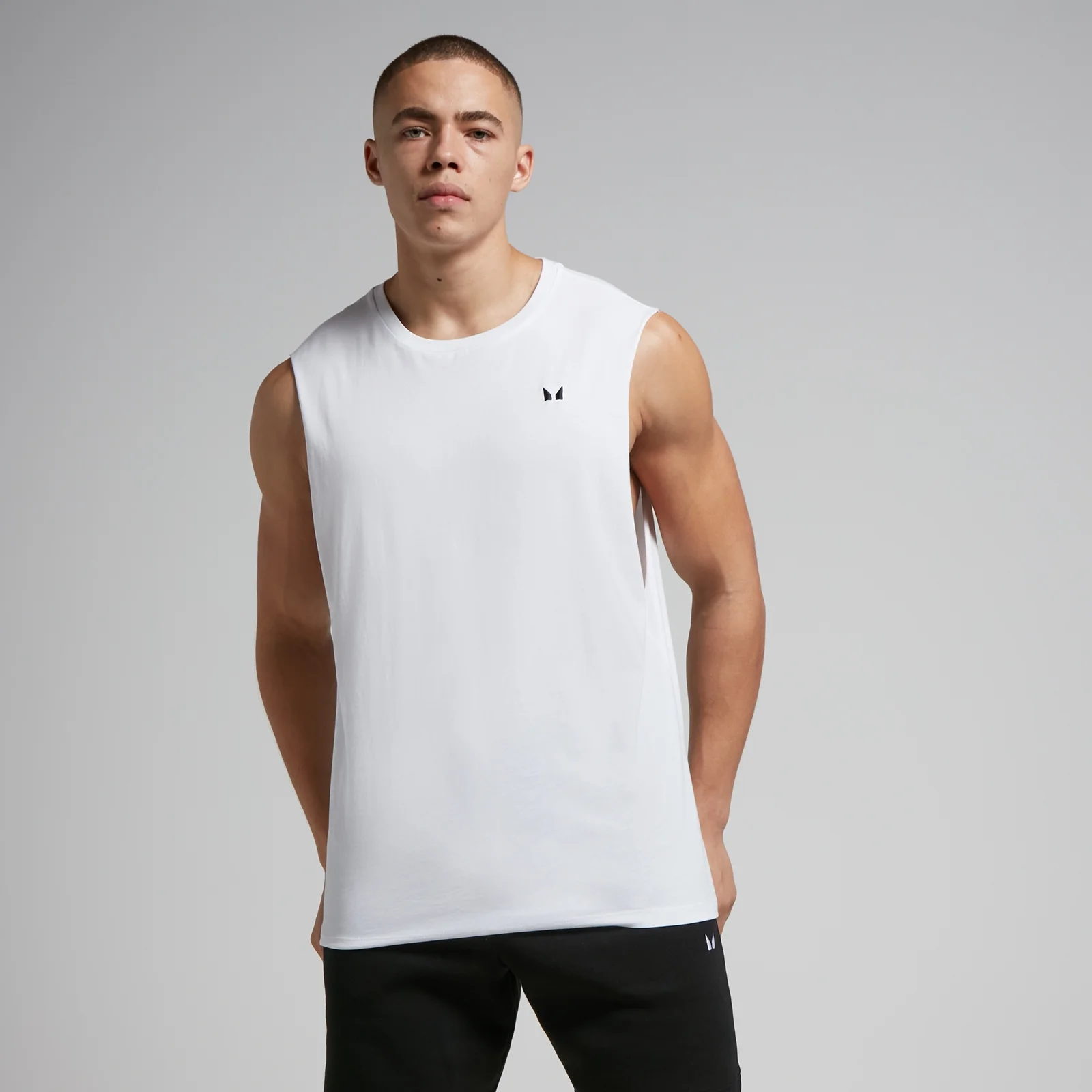 MP Men's Rest Day Drop Armhole Tank Top - White - M vaizdas 1
