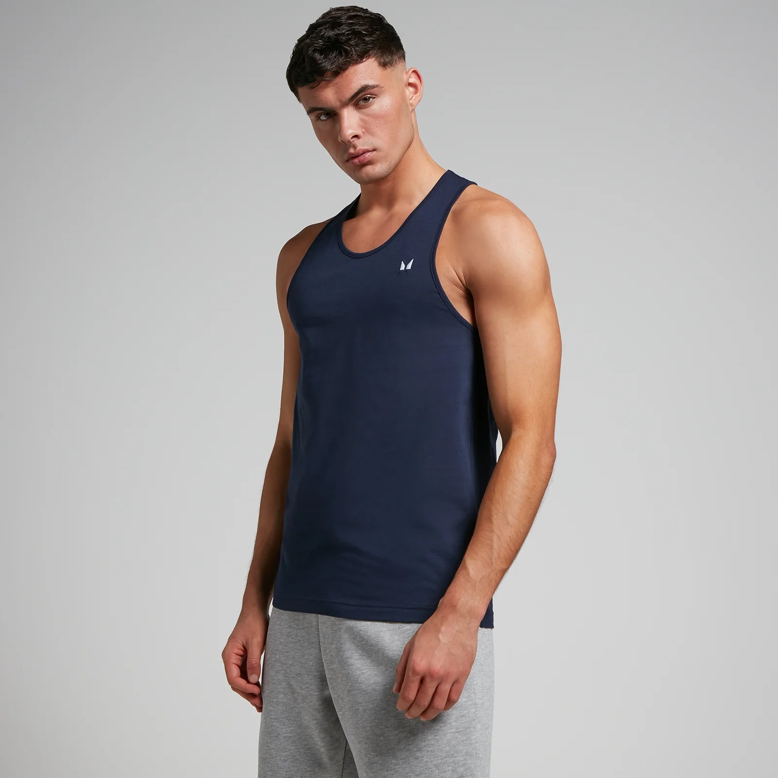MP Men's Cotton Vest - Navy - M vaizdas 1