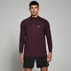 MP vyriški „Performance“ marškinėliai su 1/4 užtrauktuku – Merlot marmuro