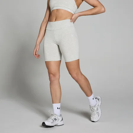 MP Women's Basic Cycling Shorts - Light Grey Marl