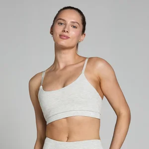 MP Women's Basic Bra - Light Grey Marl - Size XXS