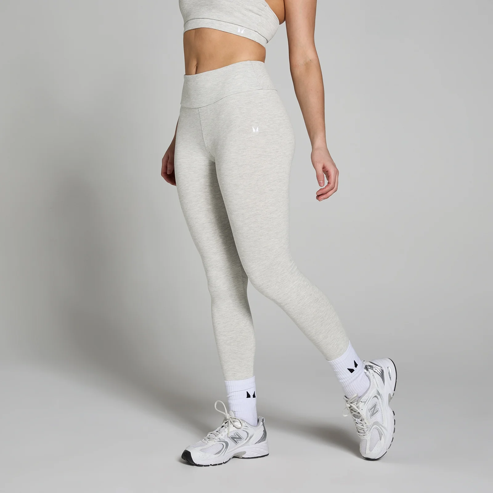MP Women's Basic Leggings - Light Grey Marl - L vaizdas 1