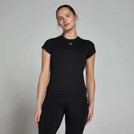 MP Women's Basic Body Fit Short Sleeve T-Shirt - Black