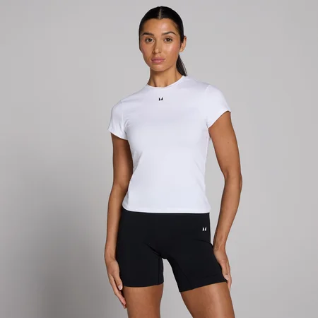 MP Women's Basic Body Fit Short Sleeve T-Shirt - White