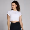 MP Women's Basic Body Fit Short Sleeve Crop T-Shirt - White