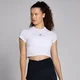 MP Women's Basic Body Fit Short Sleeve Crop T-Shirt - White