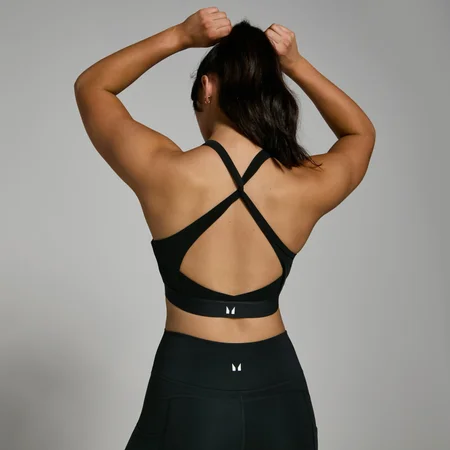 MP moteriška „Power Cross Back“ sportinė liemenėlė – Juoda