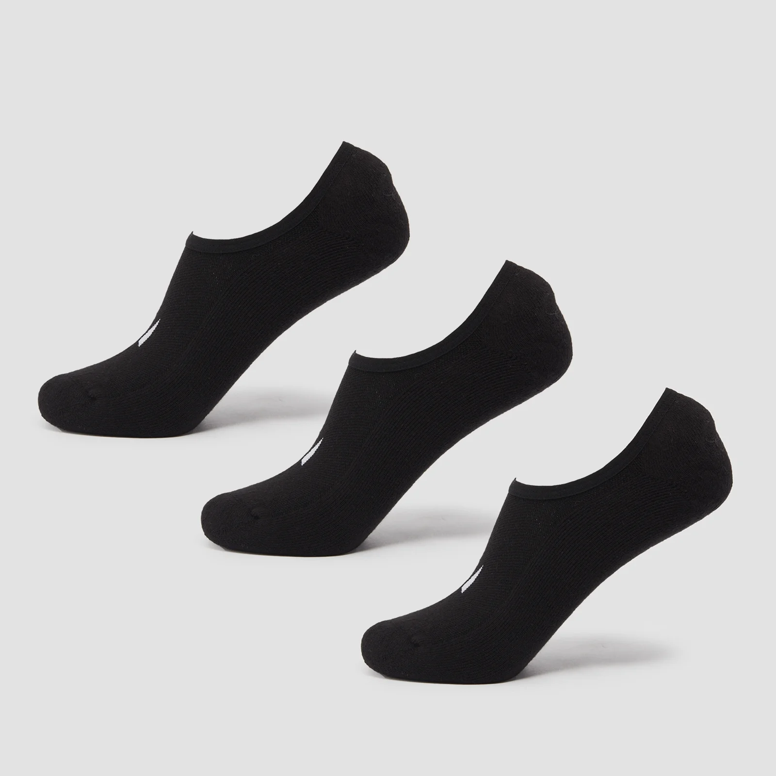 MP Unisex Invisible Socks (3 Pack) - Black - UK 6-8 vaizdas 1