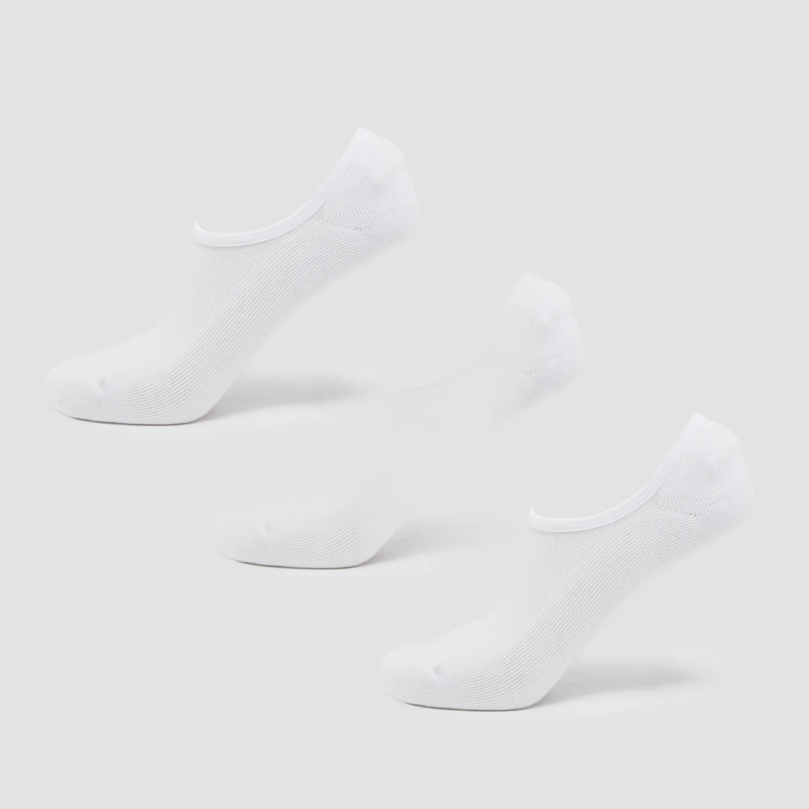MP Unisex Invisible Socks (3 Pack) - White - UK 9-11 vaizdas 1