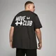 „MP Oversized Move Club“ marškinėliai – Blukinta juoda